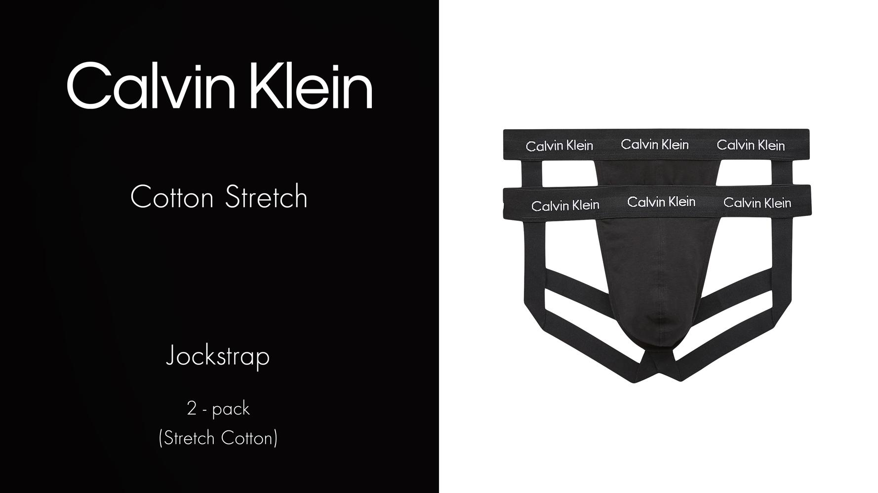 Calvin Klein 2p Jock Strap Cotton Stretch