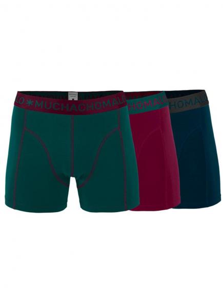 Muchachomalo Shorts 3 Pack Roodgroen muchachomalo kopen in de aanbieding