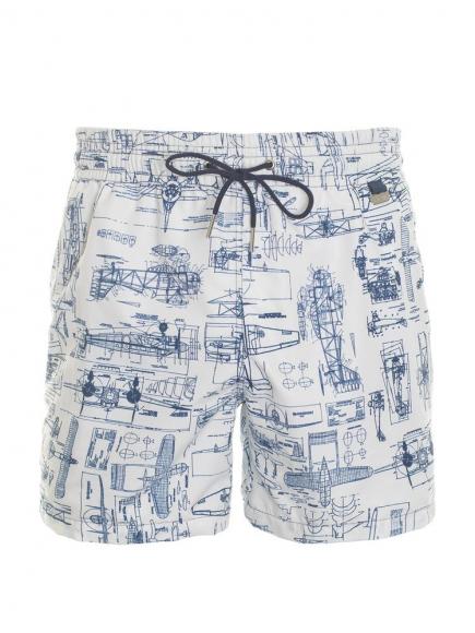 Hom Jet Beach Boxer Blauw hom kopen in de aanbieding