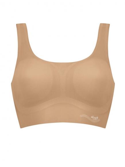 Sloggi Zero Feel T Shirt Topje Huidskleur sloggi kopen in de aanbieding