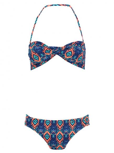 Shiwi Bikini Bandeau Romance Blauw/Groen Shiwi Bikini Bandeau Romance Blauw/Groen