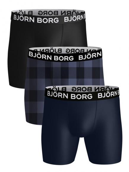 Bjorn Borg Boxers Performance microfiber, zwart camo print