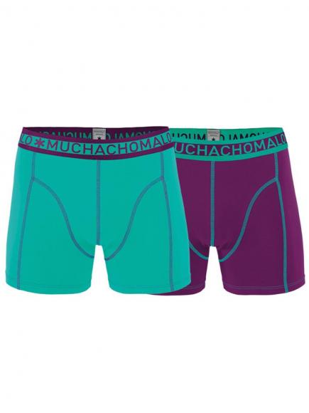 Muchachomalo Shorts 2 Pack Paars muchachomalo kopen in de aanbieding