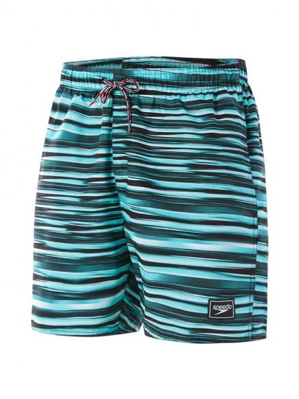 Speedo Print Leisure 16" Watershort Zwart Speedo Print Leisure 16" Watershort Zwart
