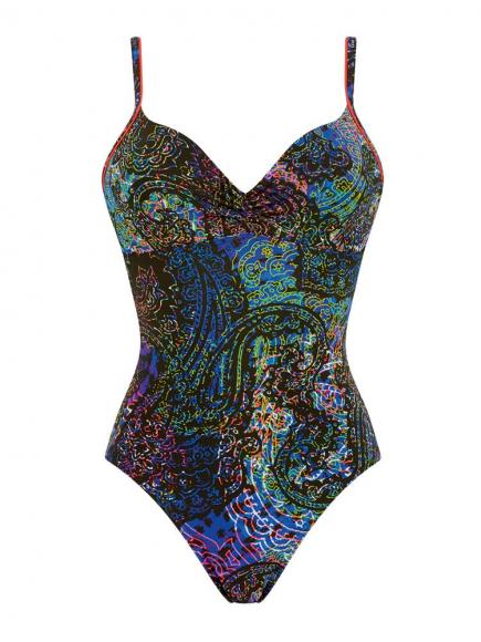 Sloggi Swim Wow Comfort Paisley Op Blauw sloggi kopen in de aanbieding