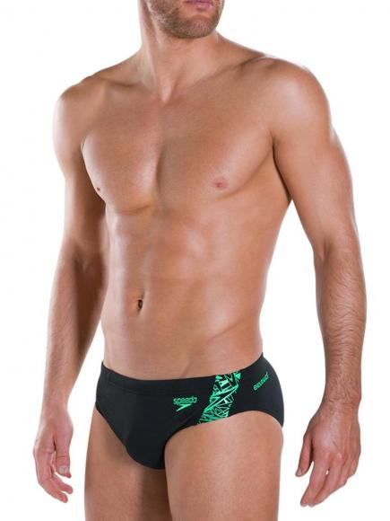 Speedo End Boom Splice 7Cm Groenzwart speedo kopen in de aanbieding