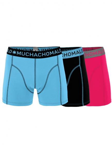 Muchachomalo Shorts 3 Pack Blauwzwart muchachomalo kopen in de aanbieding