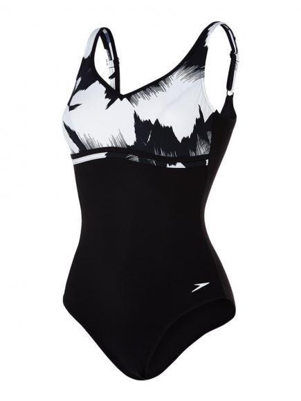 Speedo Sculpture Contourluxe 1P Wit/Zwart Speedo Sculpture Contourluxe 1P Wit/Zwart