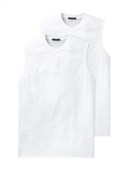 Schiesser 2 Pack American T Shirt 00 Wit schiesser kopen in de aanbieding