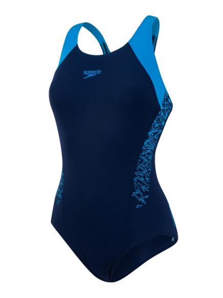 Speedo End Boom Splice Racerback Blauw speedo kopen in de aanbieding