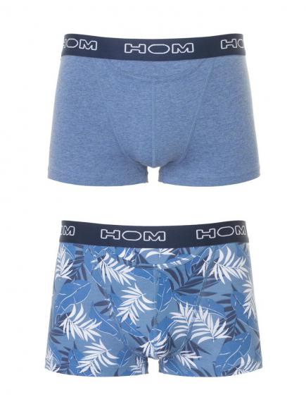 Hom 2P Boxer Briefs Ho1 Matira Blauw Print hom kopen in de aanbieding