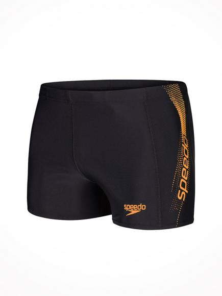 Speedo Sports Logo Aquashort Zwartoranje speedo kopen in de aanbieding