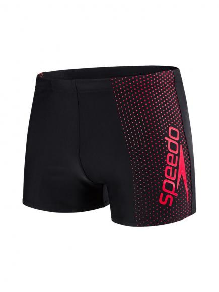 Speedo E10 Gala Logo Aquashort Roodzwart speedo kopen in de aanbieding