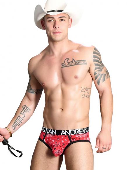 Andrew Christian Bandanna Brief Rood Bandana andrew christian kopen in de aanbieding