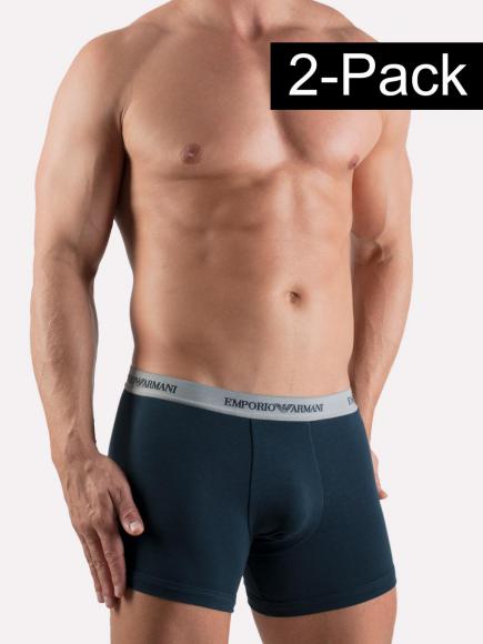 Emporio Armani Boxer Brief 2 Pack Blauwgrijs emporio armani kopen in de aanbieding